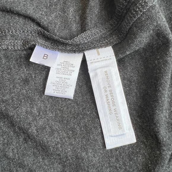 Loft 00Petite Gray Casual Summer Dress - Picture 7 of 8